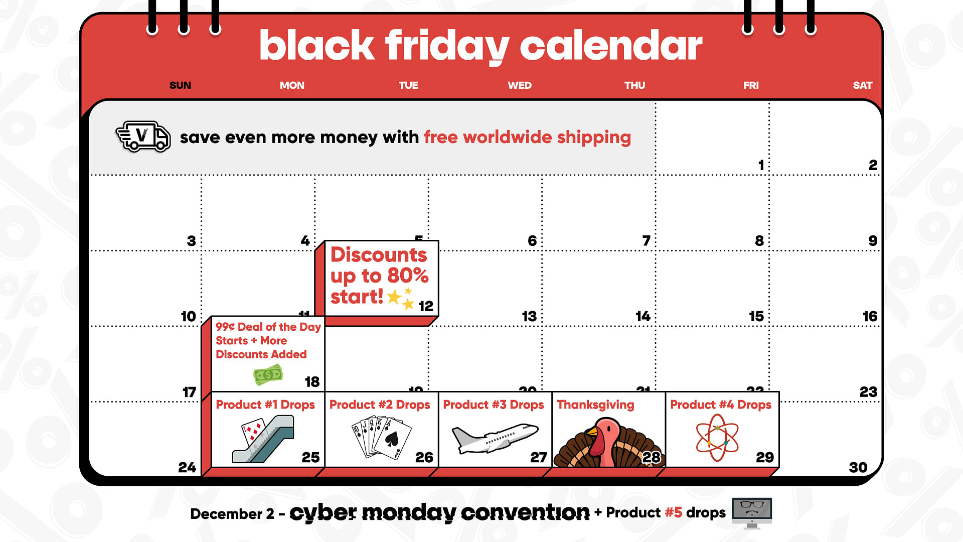 Vanishing Inc. Black Friday 2024 Calendar