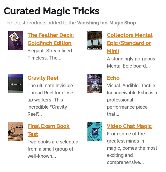 How And Why We Curate The Magic Tricks We Stock