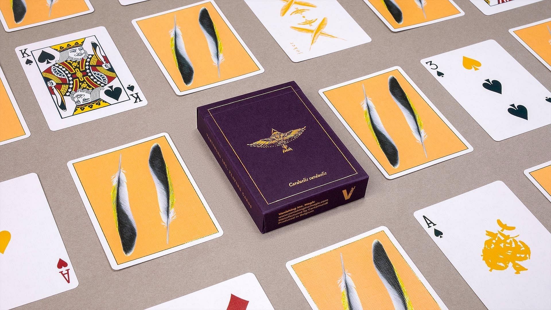 purple deck of playing cards the feather deck by vanishing inc