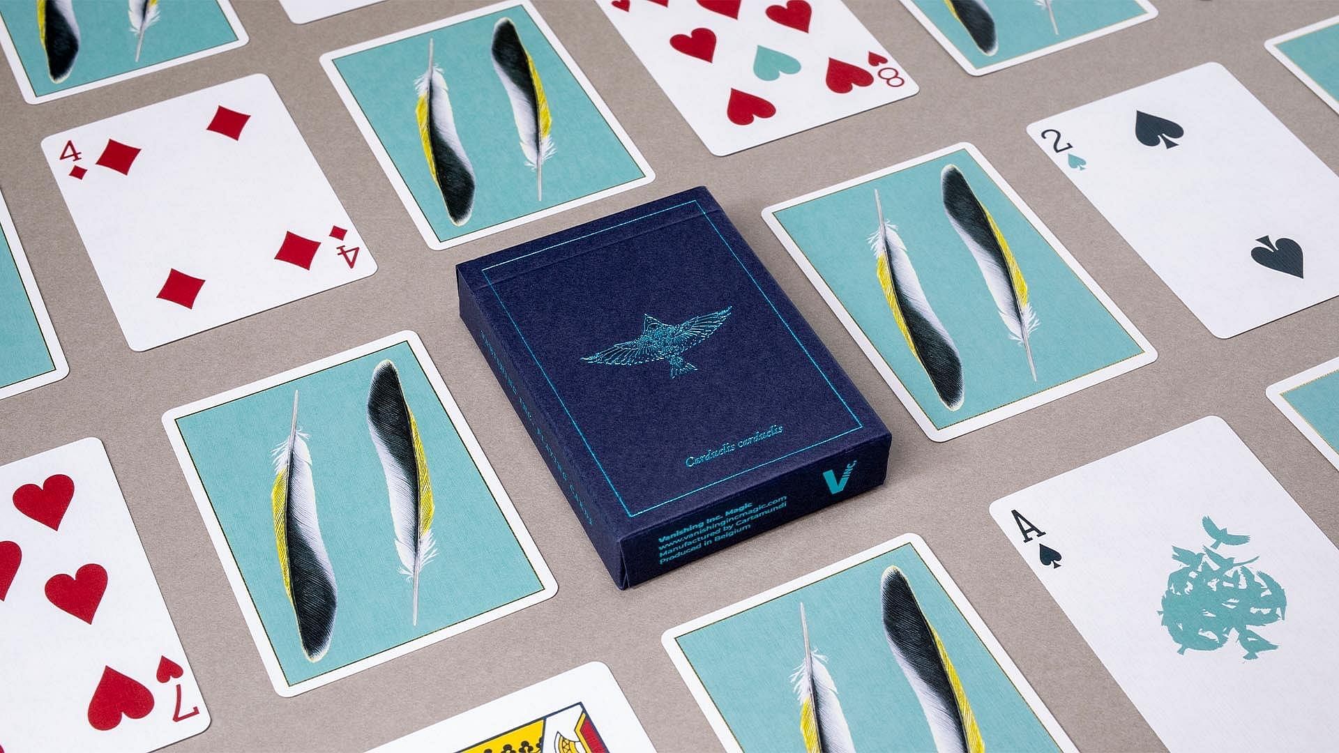 teal feather deck playing cards vanishing inc