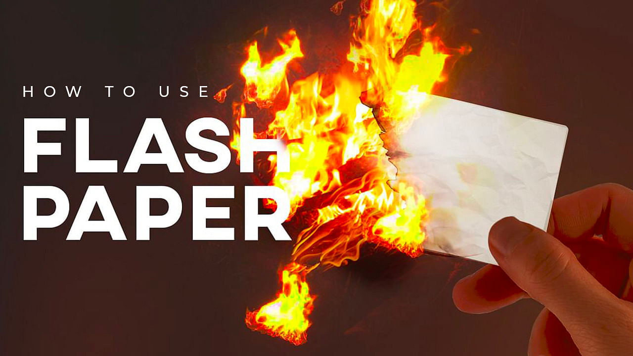 how to use flash paper