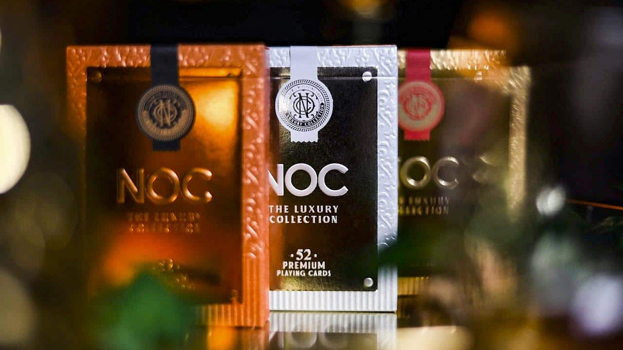 NOC Luxury collection playing cards gold silver and bronze