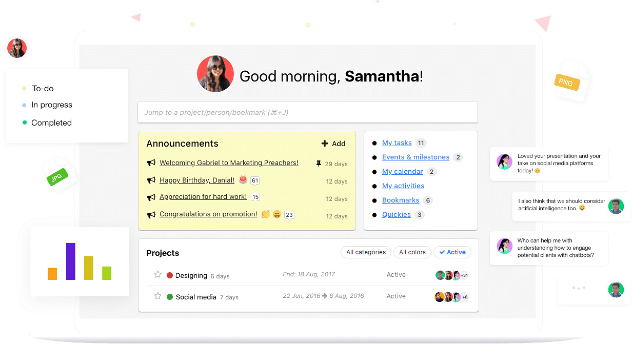 Proofhub productivity interface