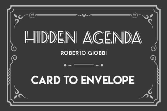 Hidden Agenda | Card to Envelope & Wallet
