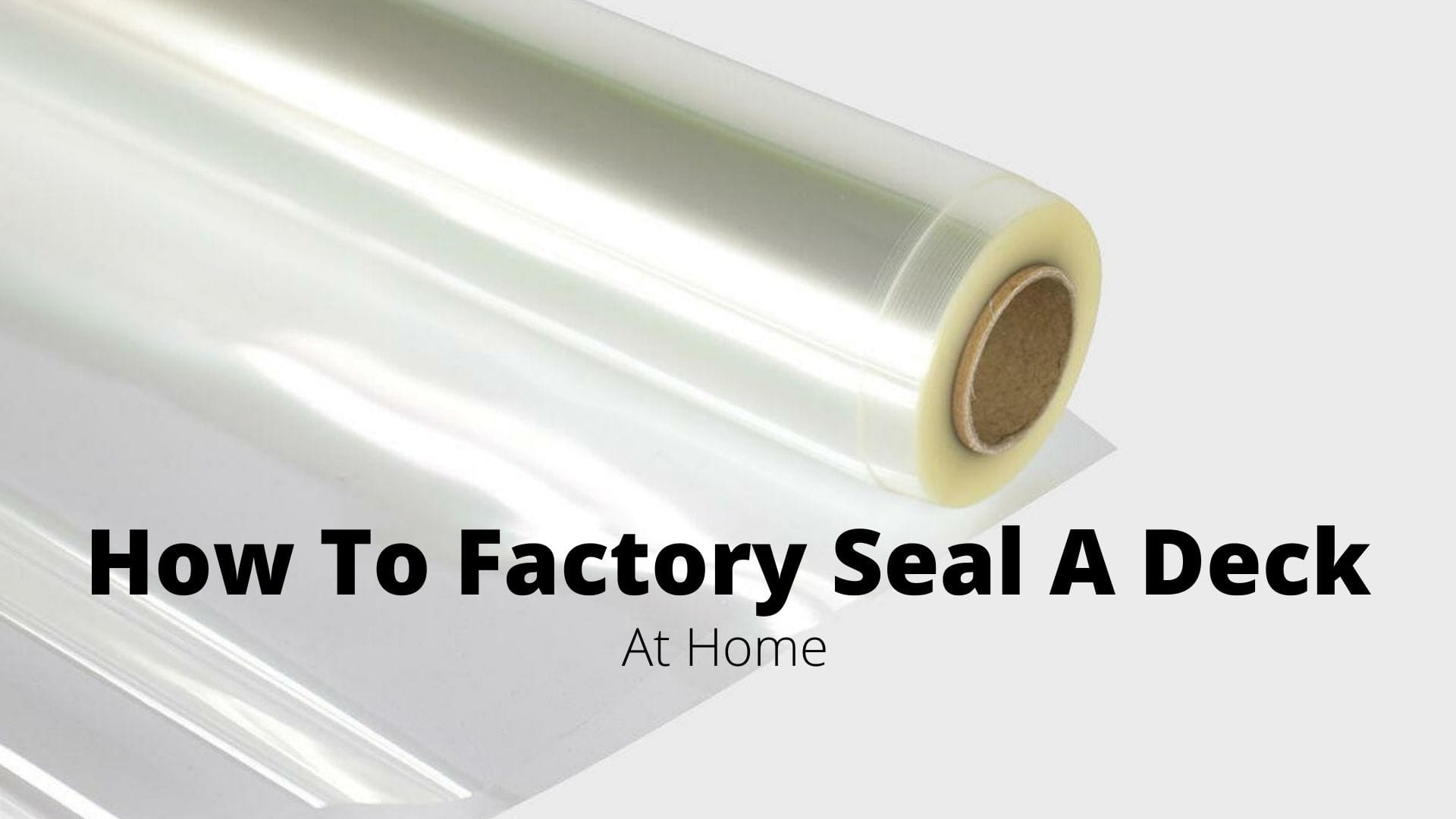 How To Factory-Seal A Deck At Home