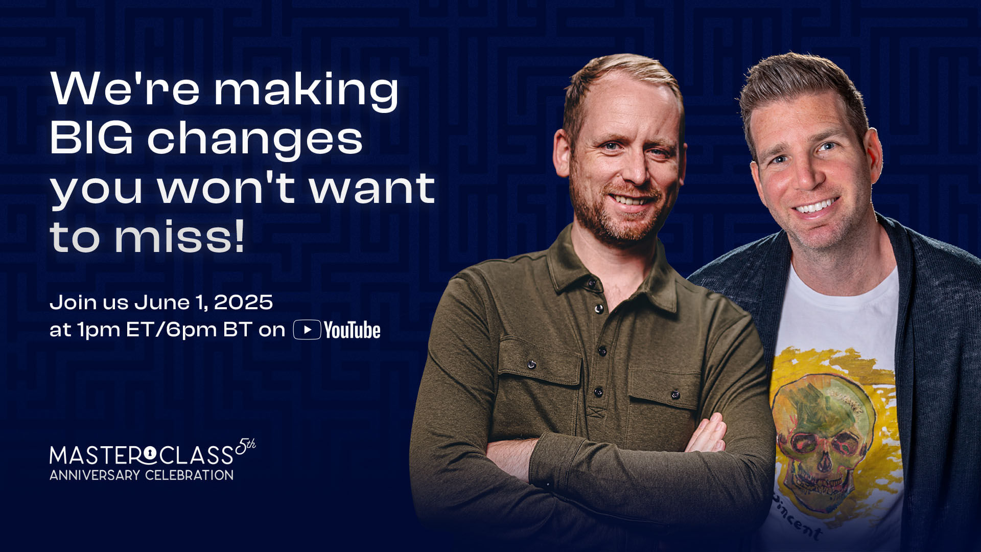 Join Us for a Special Masterclass 5th Anniversary Event!