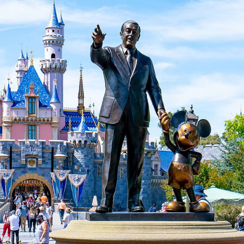 mickey and walt statue