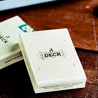 A Typographer's Deck Playing Cards