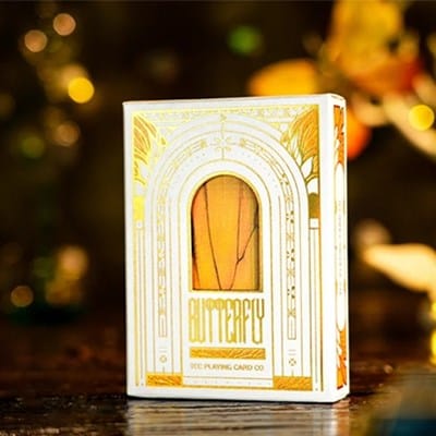 Amber Golden Morpho Playing Cards Playing Cards