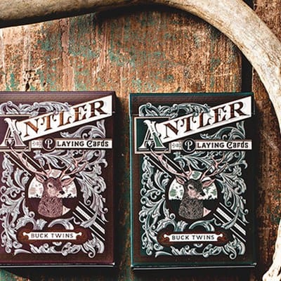 Antler Playing Cards (Green) Playing Cards