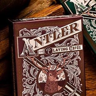 Antler Playing Cards (Maroon) Playing Cards