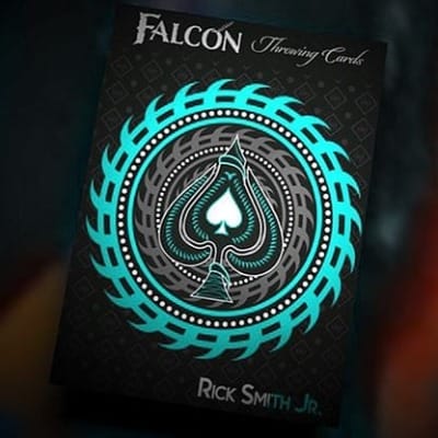 Aqua Falcon Throwing Cards Playing Cards