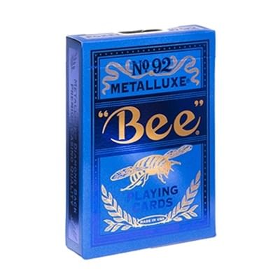Bee Blue MetalLuxe Playing Cards