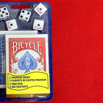Bicycle 2 Decks / 5 Dice Set Playing Cards