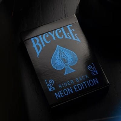 Bicycle Cool Blue Neon Rider Back Playing Cards Playing Cards
