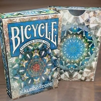 Bicycle Kaleidoscope Blue Playing Cards Playing Cards