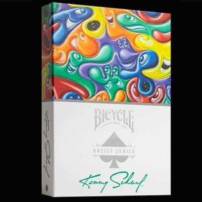Bicycle Kenny Scharf Purple/Orange Box Set Playing Cards
