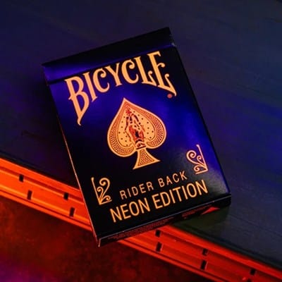 Bicycle Neon Solar-Orange Rider Back Playing Cards Playing Cards