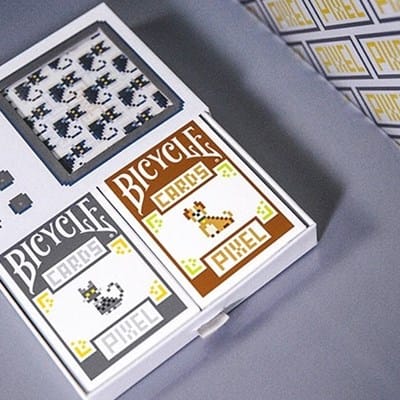 Bicycle Pixel Cat and Dog Set Playing Cards Playing Cards