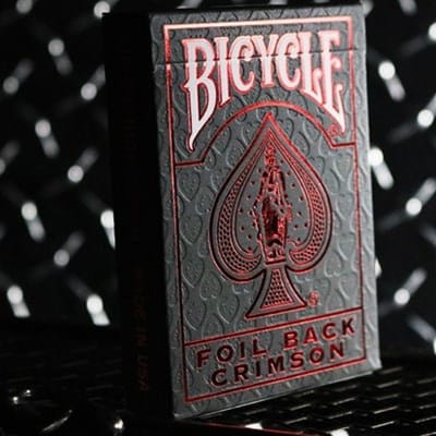 Bicycle Rider Back Playing Cards - Crimson Luxe V2 (Red) Playing Cards