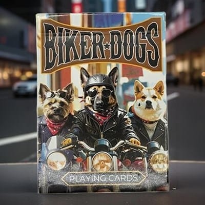 Biker Dogs Playing Cards Playing Cards