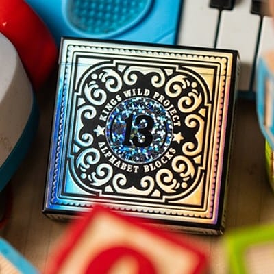 Black Alphabet Blocks Playing Cards Playing Cards