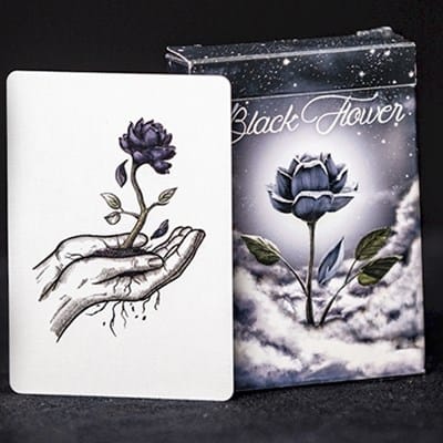 Black Flower Playing Cards Playing Cards