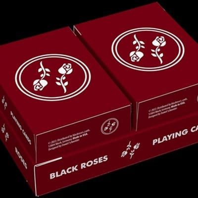 Black Roses Edelrot Mini Playing Cards Playing Cards