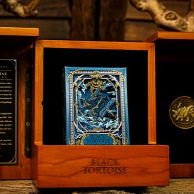Black Tortoise Deluxe Wooden Box Set Playing Cards