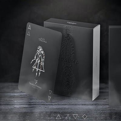 Black Trauma Playing Cards Playing Cards