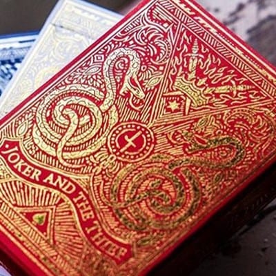 Blood Red Edition Joker and the Thief Playing Cards  Playing Cards