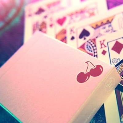 Cherry Casino House Deck Playing Cards (Flamingo Pink) Playing Cards