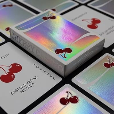 Cherry Casino Sands Mirage Holographic Playing Cards Playing Cards