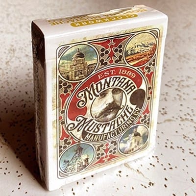 Clockwork: Montana Mustache Manufacturing Co. Playing Cards Playing Cards