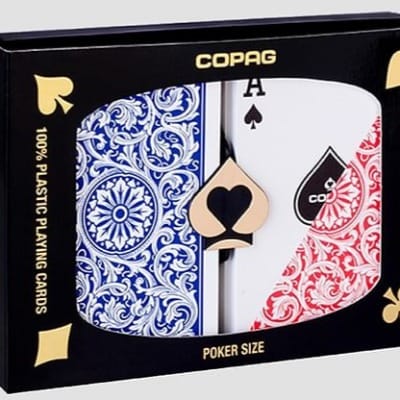 Copag 1546 Plastic Playing Cards (Poker Size | Double-Deck Set)