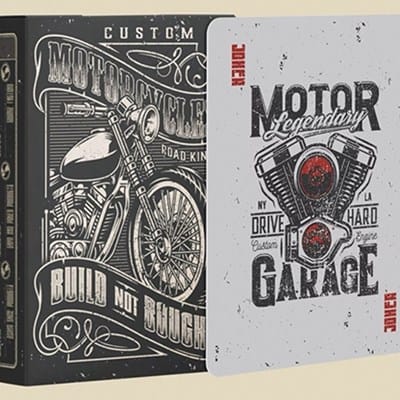 Custom Motorcycles Playing Cards Playing Cards