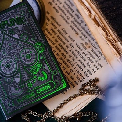 Cyberpunk Green Playing Cards Playing Cards
