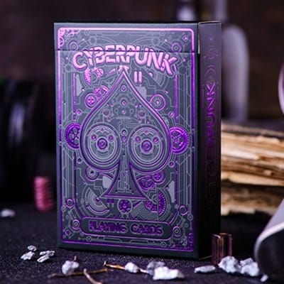 Cyberpunk Purple Playing Cards Playing Cards