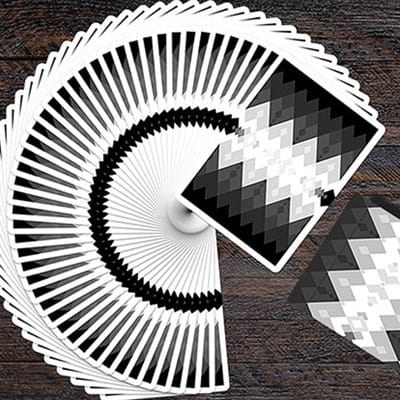 Diamon Playing Cards N° 10 Black and White Playing Cards