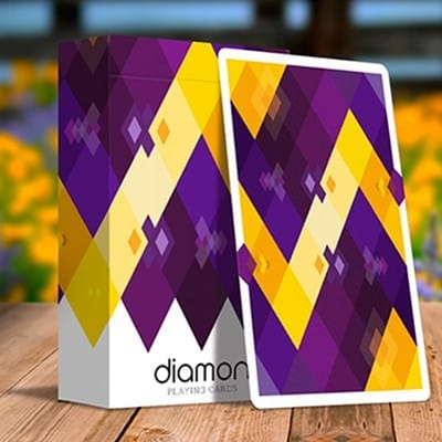 Diamon Playing Cards N° 14 Purple Star Playing Cards Playing Cards