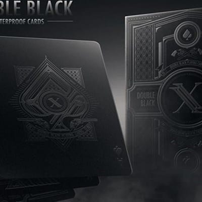 Double Black Waterproof Playing Cards Playing Cards