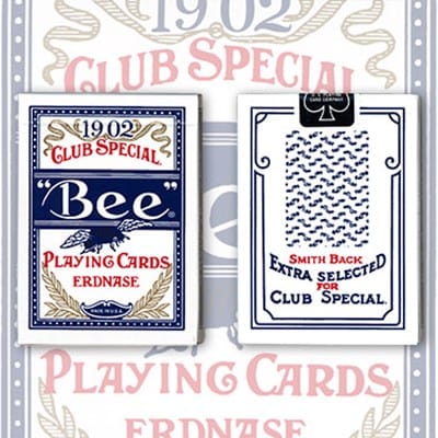 Erdnase 1902 Bee Playing Cards - Blue Smith No. 2 Back (Cambric Finish)  Playing Cards