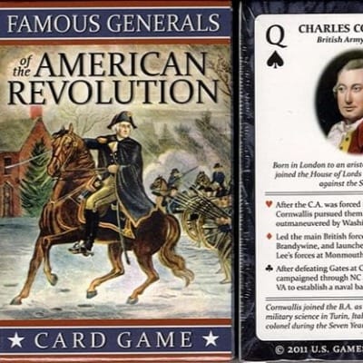 Famous Generals of the American Revolution Playing Cards Playing Cards