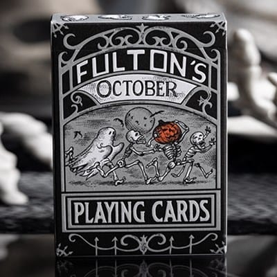 Fulton's October Tombstone Grey Playing Cards Deck of Cards