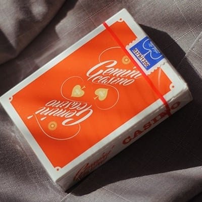Gemini Casino 1975 Orange Playing Cards Playing Cards