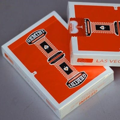Orange Gemini Casino Playing Cards Playing Cards