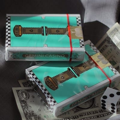 Gemini Casino Turquoise Playing Cards Playing Cards