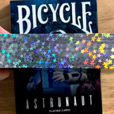 Gilded Bicycle Astronaut Playing Cards Playing Cards