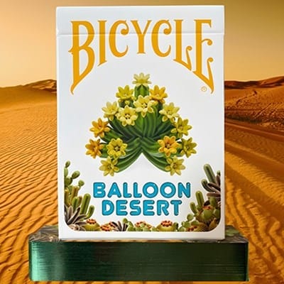 Gilded Bicycle Balloon Desert Playing Cards Playing Cards