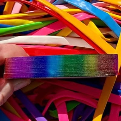 Rainbow Gilded Bicycle Balloon Jungle Playing Cards